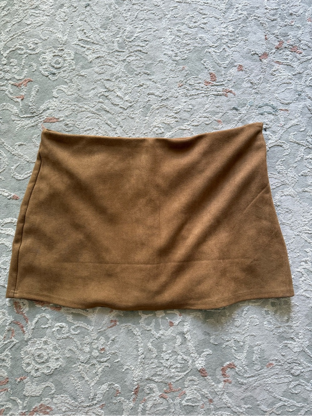 Suede-Look Mini Skort